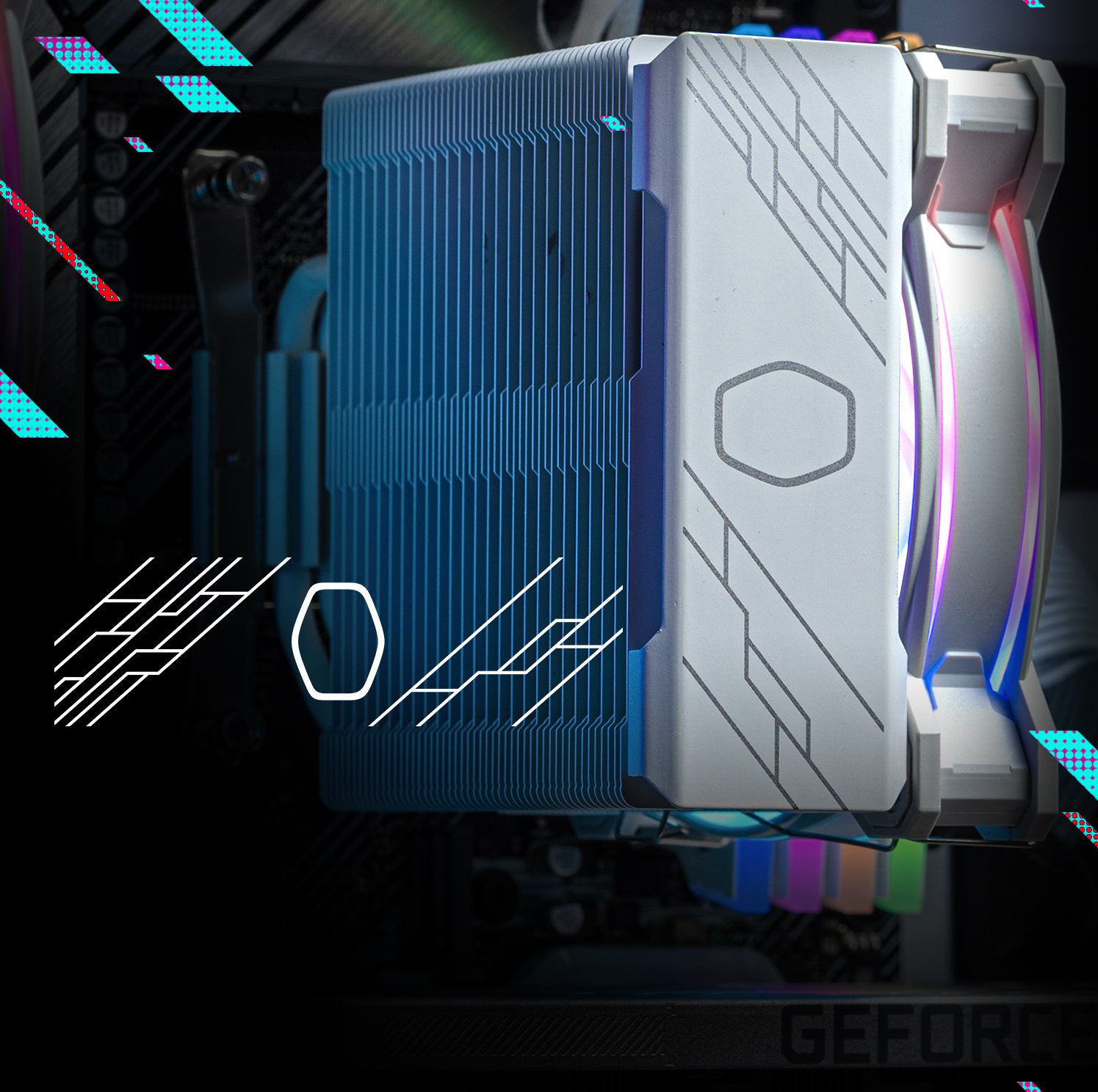 Cooler Master Hyper 212 Halo White CPU Air Cooler